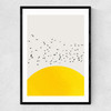 A Thousand Birds Narrow Black Frame