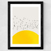 A Thousand Birds Wide Black Frame