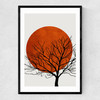 Warm Winter Narrow Black Frame