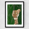 The Leopard Medium Black Frame