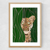 The Leopard Medium Oak Frame