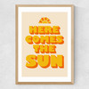 Here Comes the Sun Medium Oak Frame