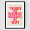 When In Doubt Medium Black Frame