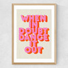 When In Doubt Medium Oak Frame