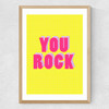 You Rock Medium Oak Frame