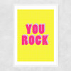 You Rock Narrow White Frame