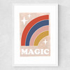 Magic Rainbow Medium White Frame
