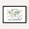 World Map in green