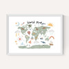 World Map in green