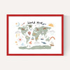 World Map in green