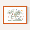 World Map in green