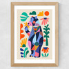 Bear by Rachel Lee Wide Oak Frame