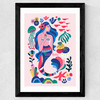 Mermaid Wide Black Frame