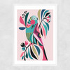 Parakeet Narrow White Frame
