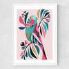 Parakeet Medium White Frame