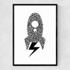 Rocket Narrow Black Frame