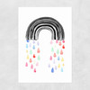 Rainbow Rain Unframed Print