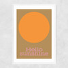 Hello Sunshine Narrow White Frame