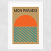 Mon Paradis Wide White Frame