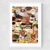 Wake Up and Smell the Coffee Medium White Frame