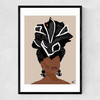 Xhosa Woman Narrow Black Frame