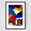 Abstract 1 Narrow Black Frame