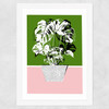 Plant Life Wide White Frame
