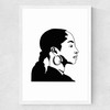 Sade Medium White Frame