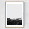 Mountains Oak and White Medium Oak Frame