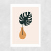 Monstera Vase Unframed Print