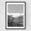 Clouds in the Mountains Narrow Black Frame