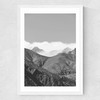 Clouds in the Mountains Medium White Frame
