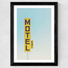 Motel by Oh Fine! Art Wide Black Frame