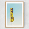 Motel by Oh Fine! Art Medium Oak Frame