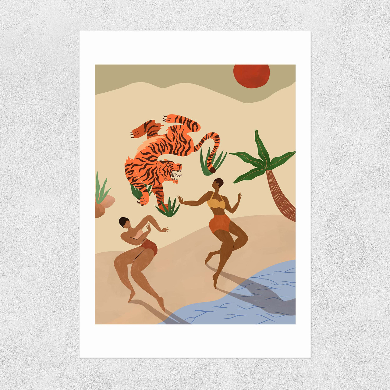 Dancing with Tigers Unframed Print