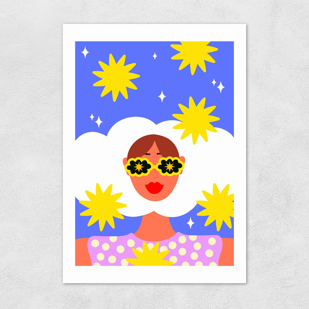 Head In The Clouds Unframed Print