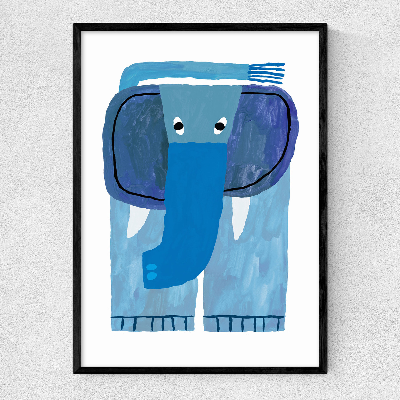 stomp stomp art print by min pin in black frame