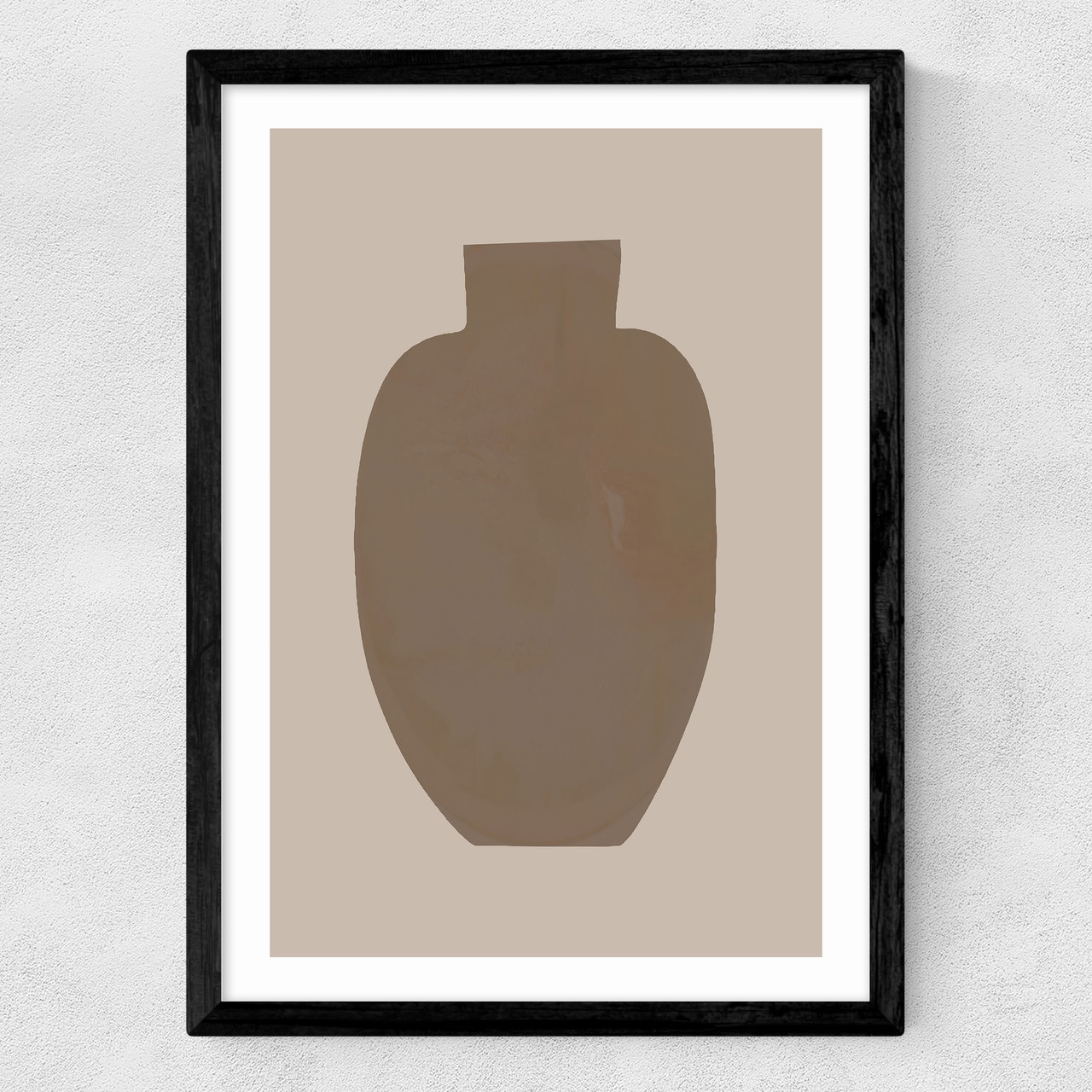 vase II art print by cartissi in black frame