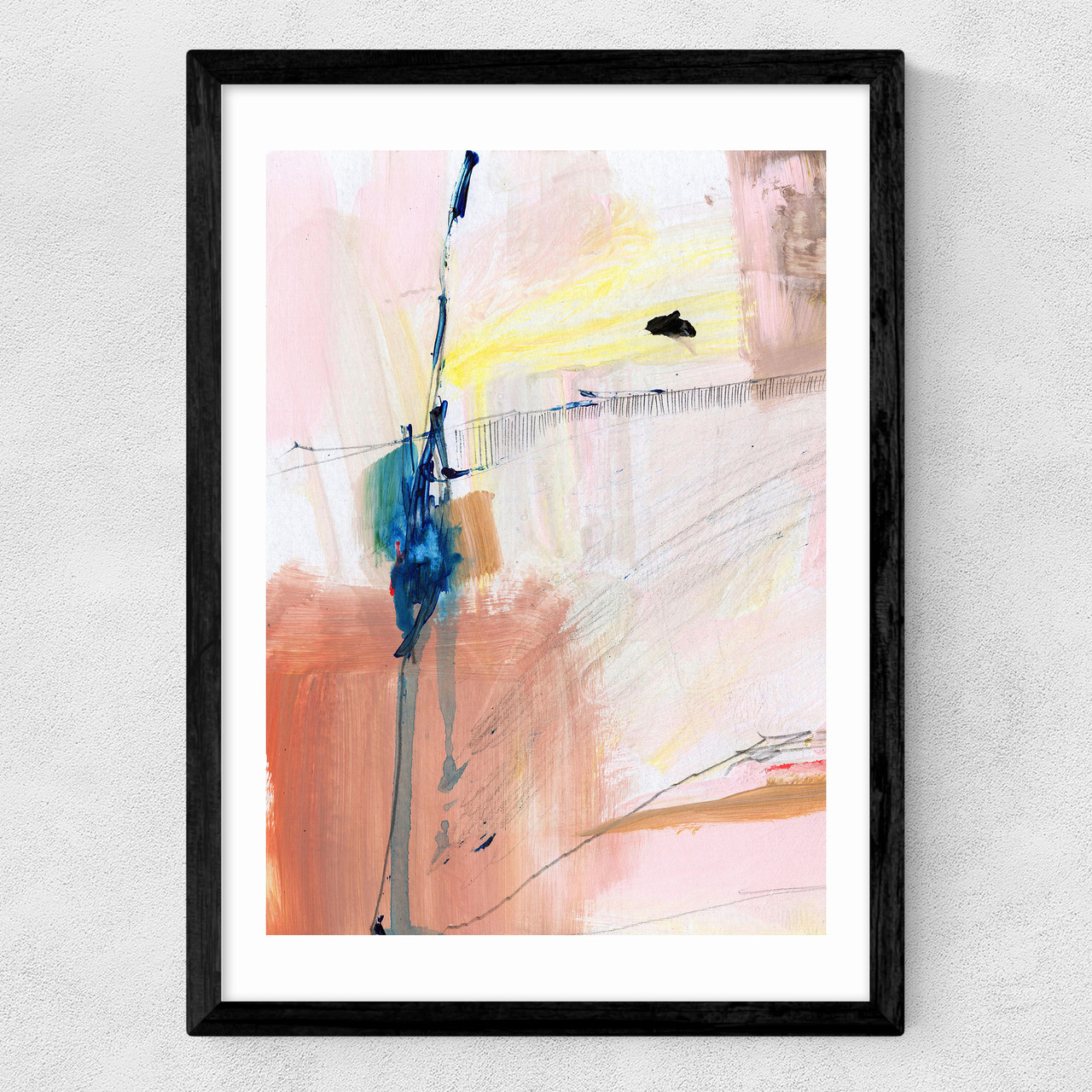 escape I art print by dan hobday in black frame