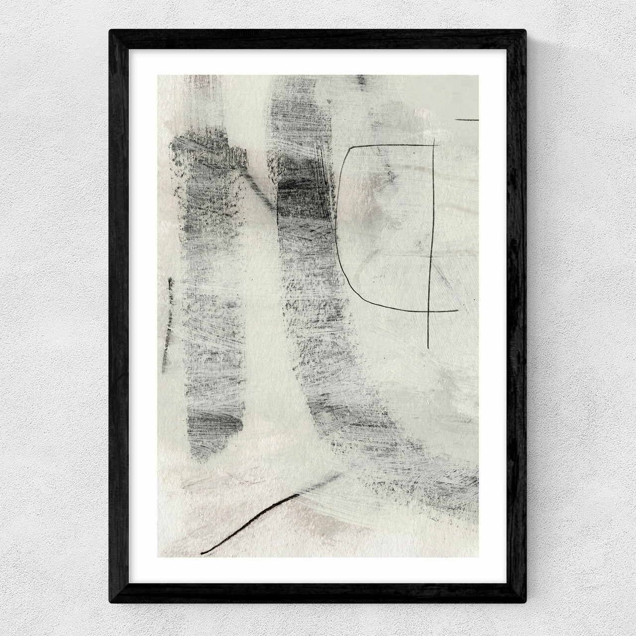 real I art print by dan hobday in black frame