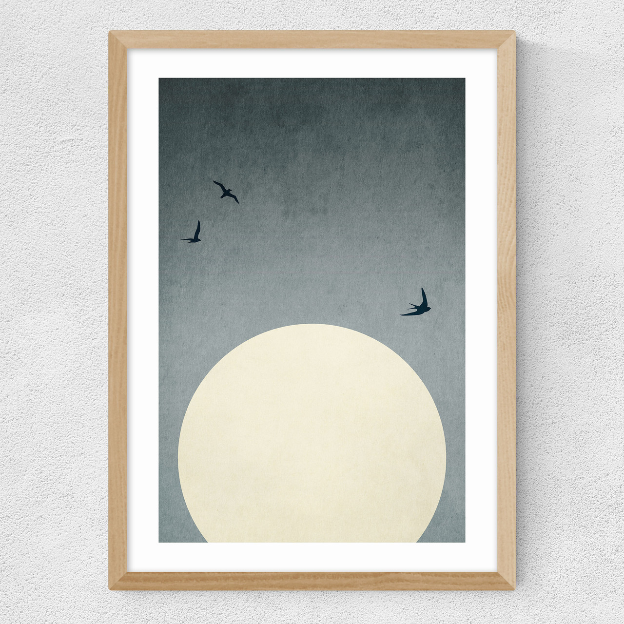 moonshine dancers art print by kubistika in oak frame