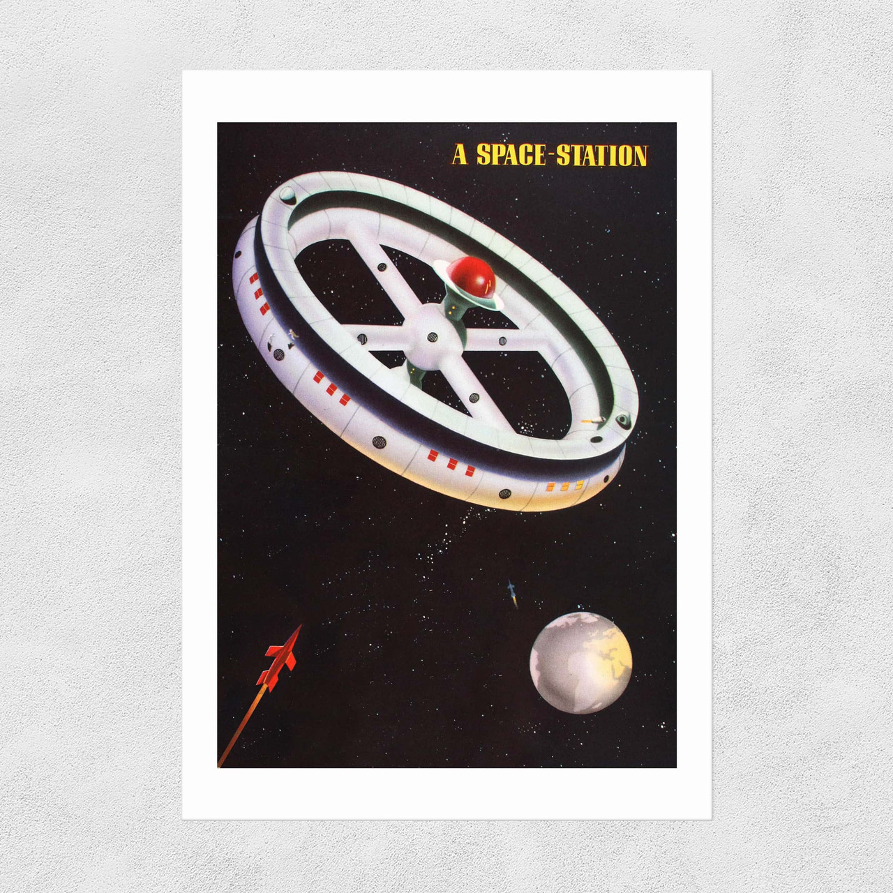 A Space Station Unframed Print