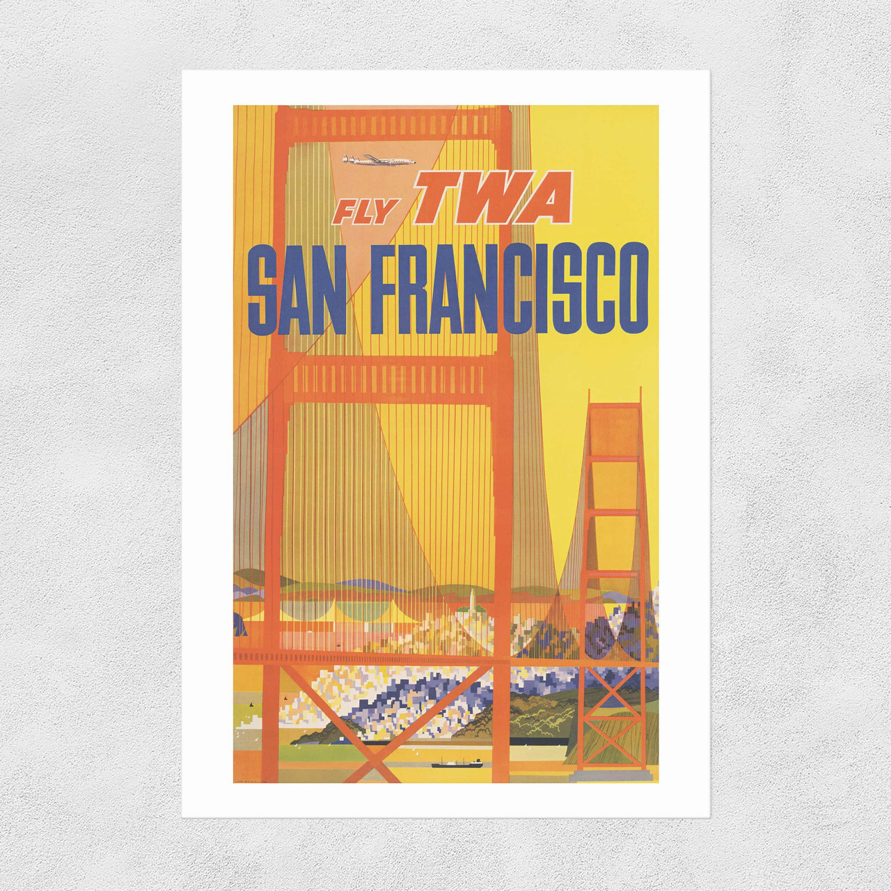 San Francisco TWA Unframed Print
