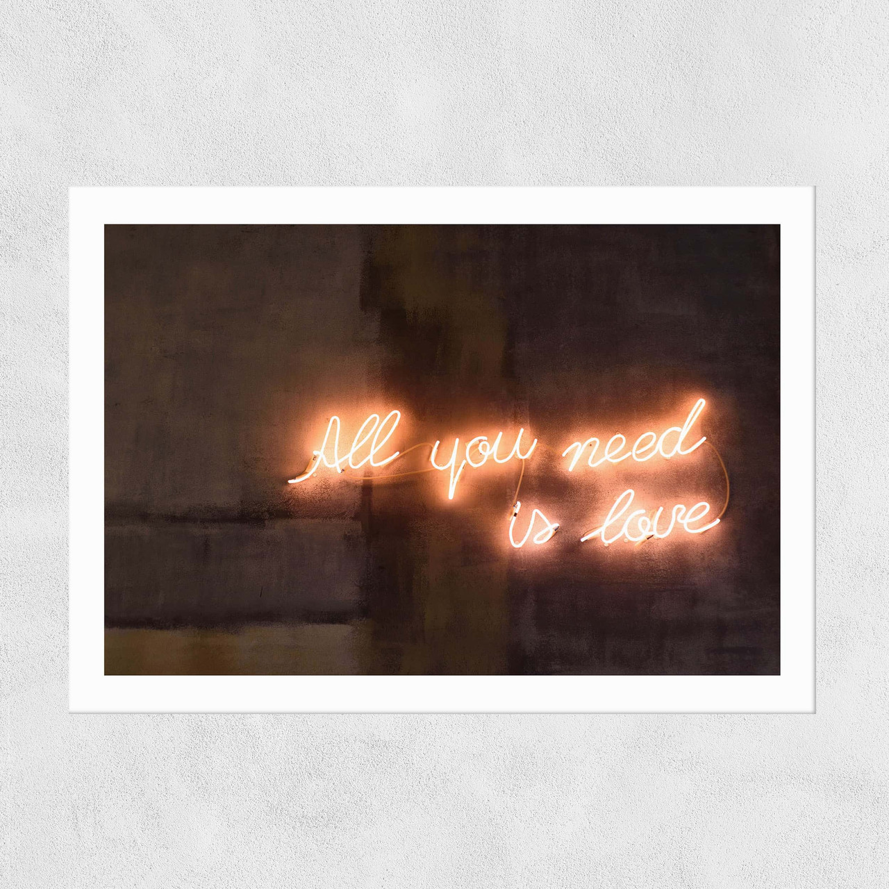All You Need Is Love by Honeymoon Hotel Unframed Print