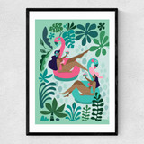Summer Girls Narrow Black Frame