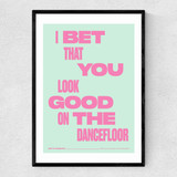 Dancefloor by HollieGraphik Narrow Black Frame