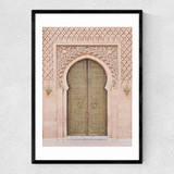 Moroccan Door Narrow Black Frame