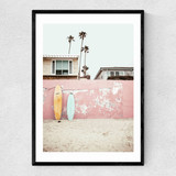 At the Beach Narrow Black Frame