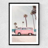 Pink Van Narrow Black Frame