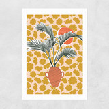 Potted Palm Tree Unframed Print